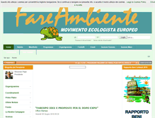 Tablet Screenshot of fareambiente.it